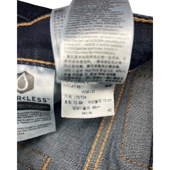 Men's Levi’s Skinny fit Dark Wash
Blue 510 Jeans 28 × 32 - Picture 6 of 6